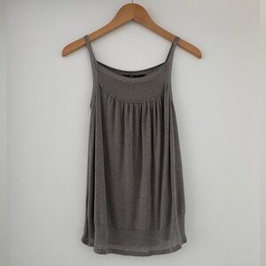 Hugo Boss Gathered Blouson Tank | 70 Viscose/30 Silk | Size S | Made in Italy